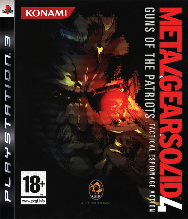 Metal Gear Solid 4: Guns of the Patriots PS3 game cover
