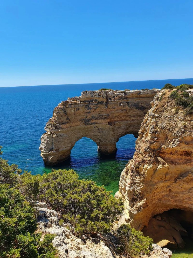 Praia de Marinha beach in Algarve region, Portugal