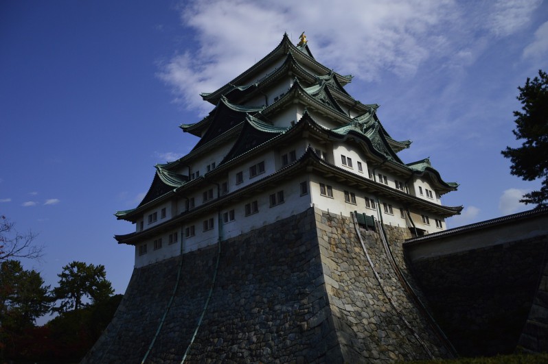 Old Nagoya castle in Nagoya, Japan