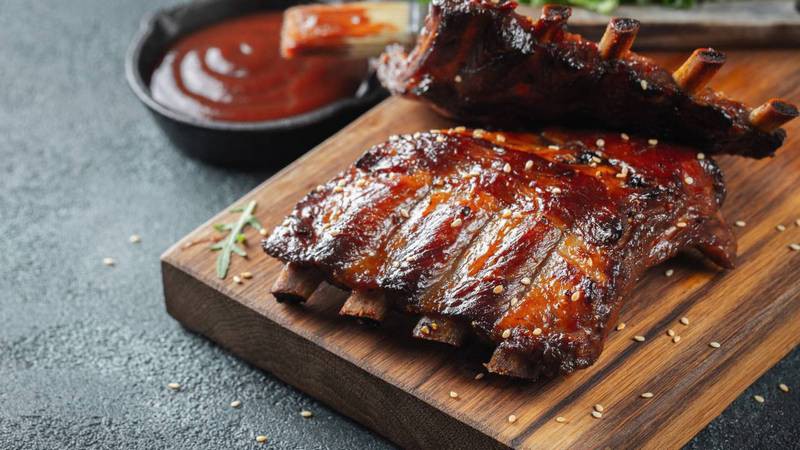BBQ Ribs ready to be served