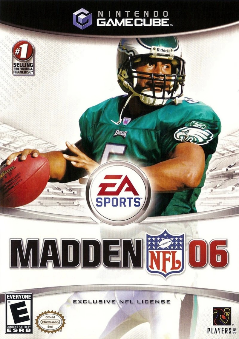 Madden NFL 06 GameCube cover art with Donovan McNabb