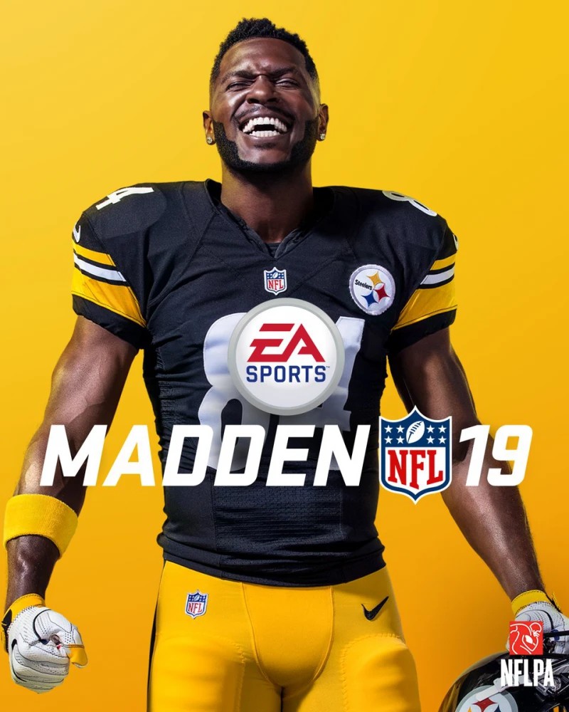 Madden NFL 19 with Antonio Brown on the cover