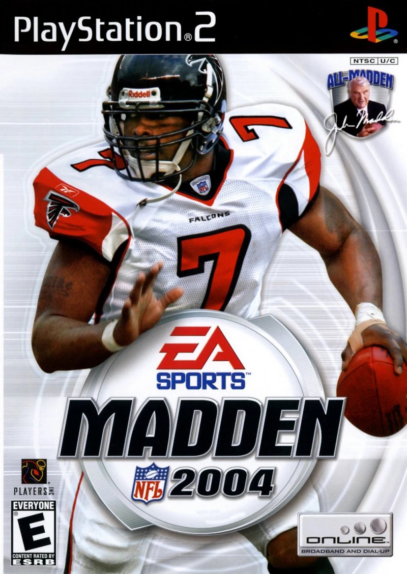 Madden NFL 2004 cover art for PlayStation 2 with Michael Vick