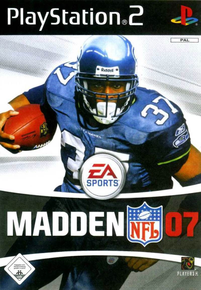 Madden NFL 2007 for PlayStation 2 with Shaun Alexander on the cover
