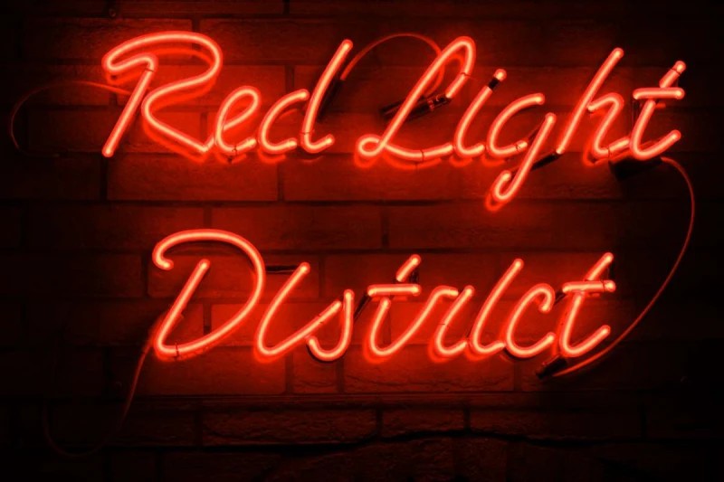 Red Light District sign