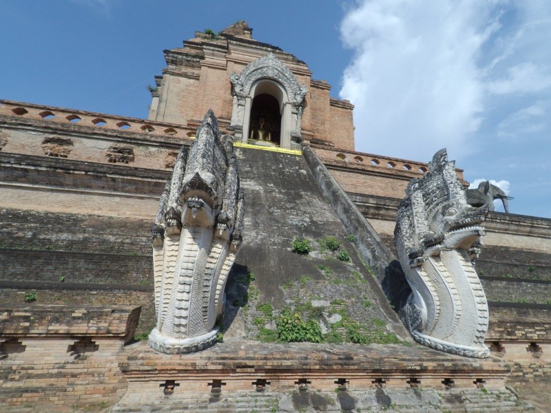 Wat Chedi Luang temple in the Chiang Mai