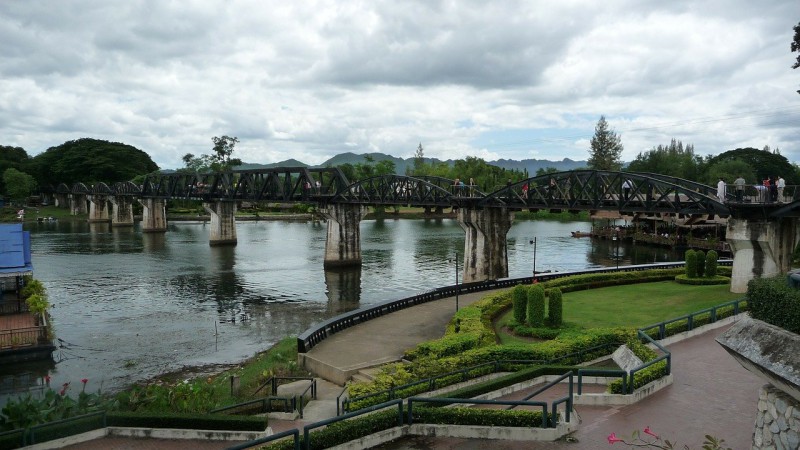 The bridge on the River Kwai in Thailand