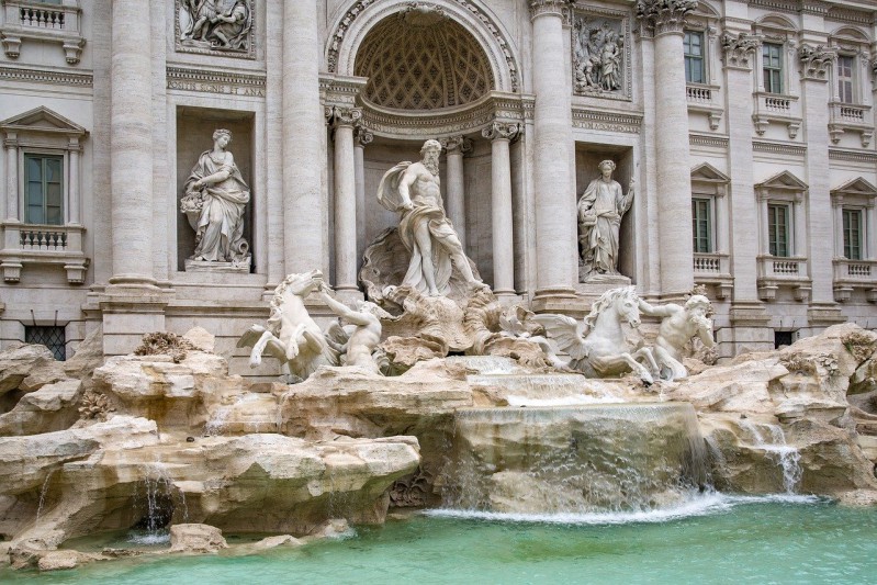 Di Trevi fountain in Rome, Italy