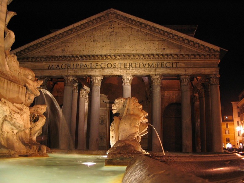 Pantheon temple in Rome, Italy