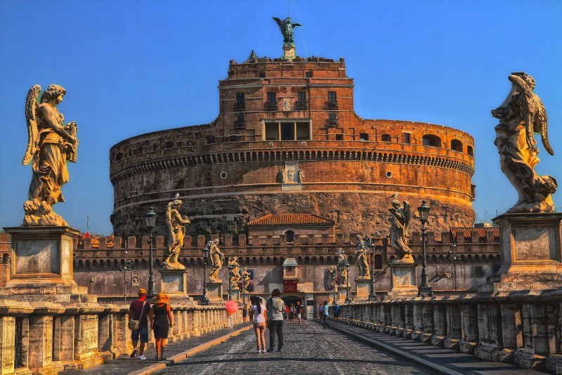 Ponte Sant’Angelo in Rome, Italy
