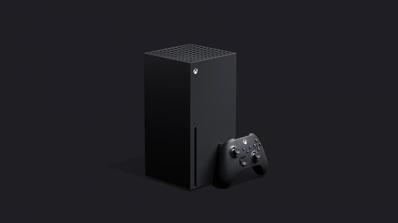 Xbox Series X console with a gamepad