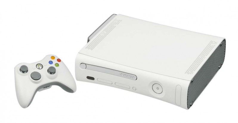 Xbox 360 gaming console with a controller