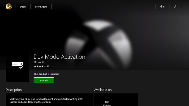Dev Mode Activation page for Xbox Series consoles
