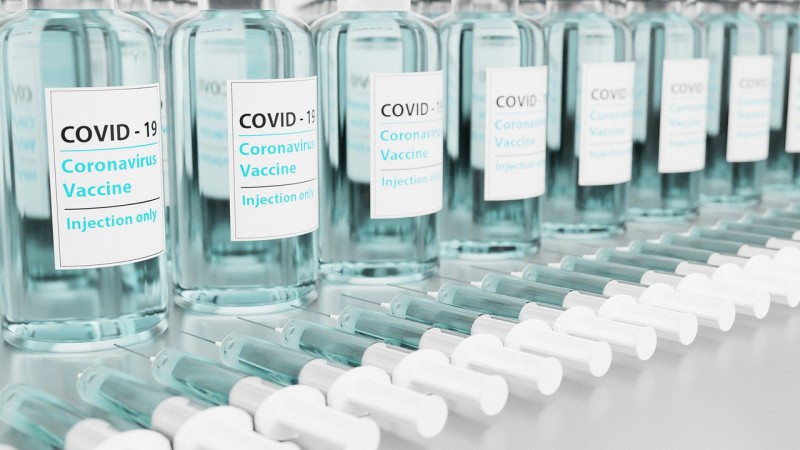 A stack of COVID-19 vaccines