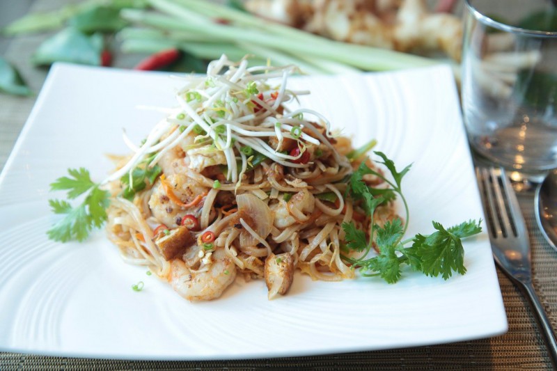 Shrimp Thai Pad noodles