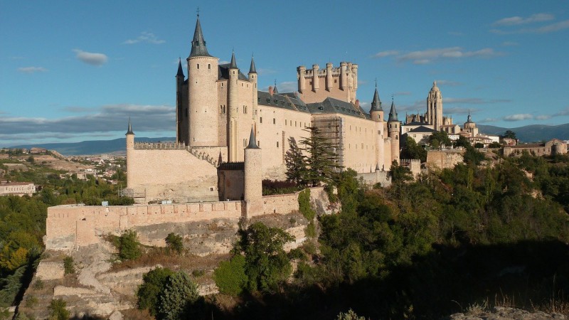 Alcázar of Segovia Castle in Spain.