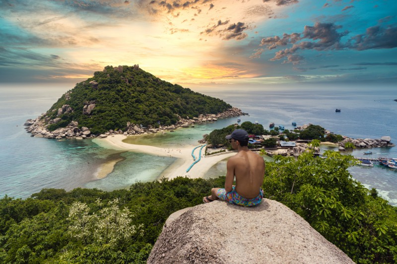 Sunset at Koh Tao, Thailand