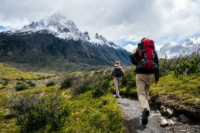 Hiking in Chile mountains