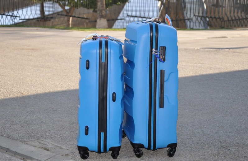 Hard-side suitcases