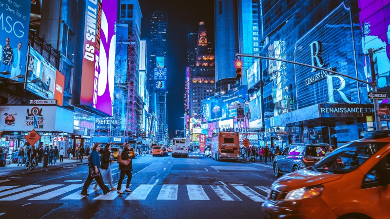 Times Square at Night in New York City