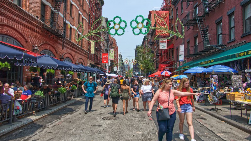 Mott Street in Manhattan, New York